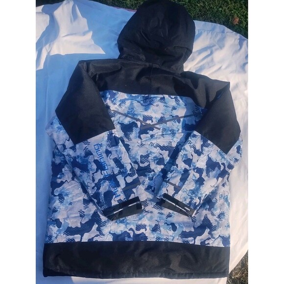 Huk Fishing Icon X Refraction Superior Water and Windproof Hooded Jacket 2XL NEW - Picture 5 of 6